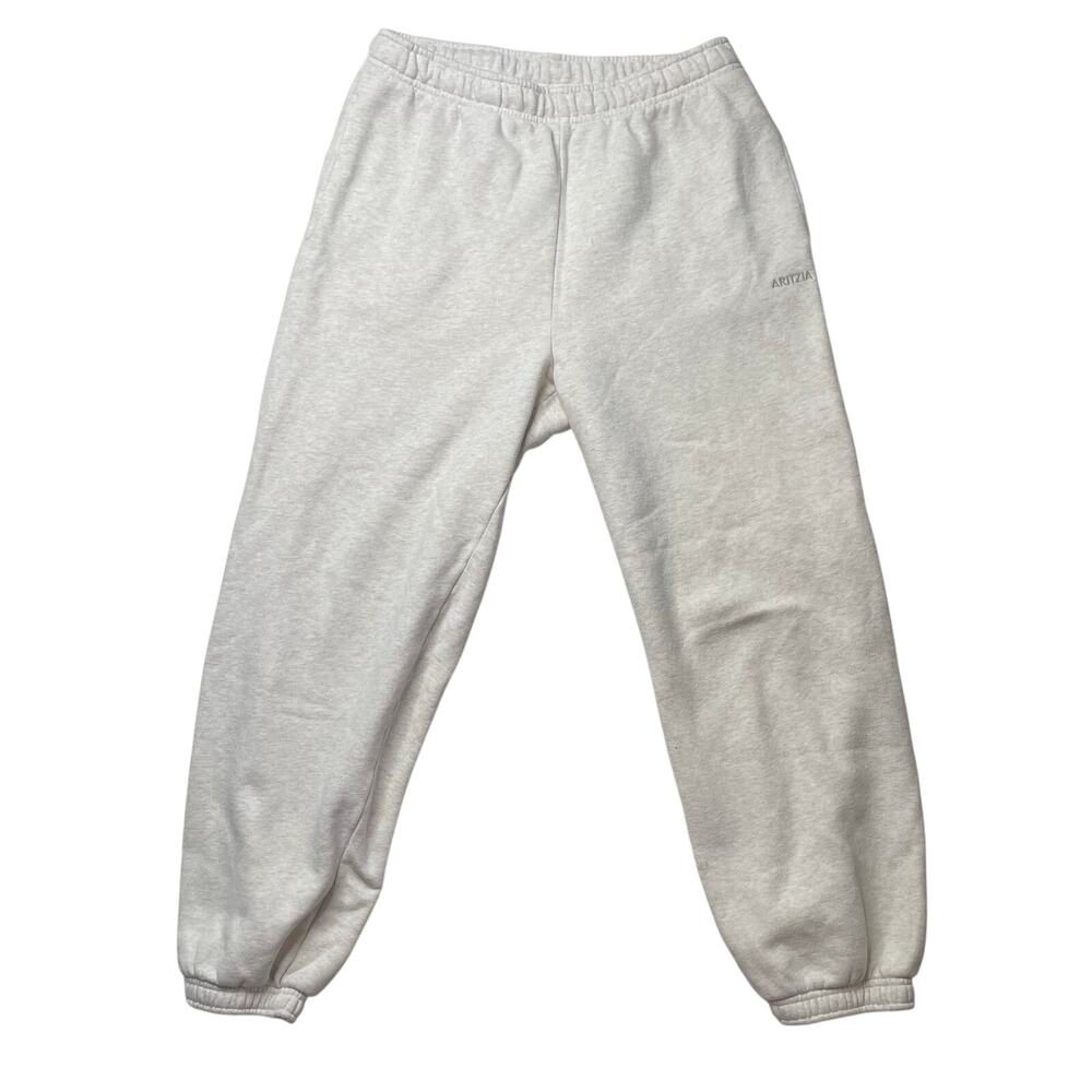 Aritzia Heather Cloud White Cozy Sweatfleece Sweatpants Medium Women's Comfy